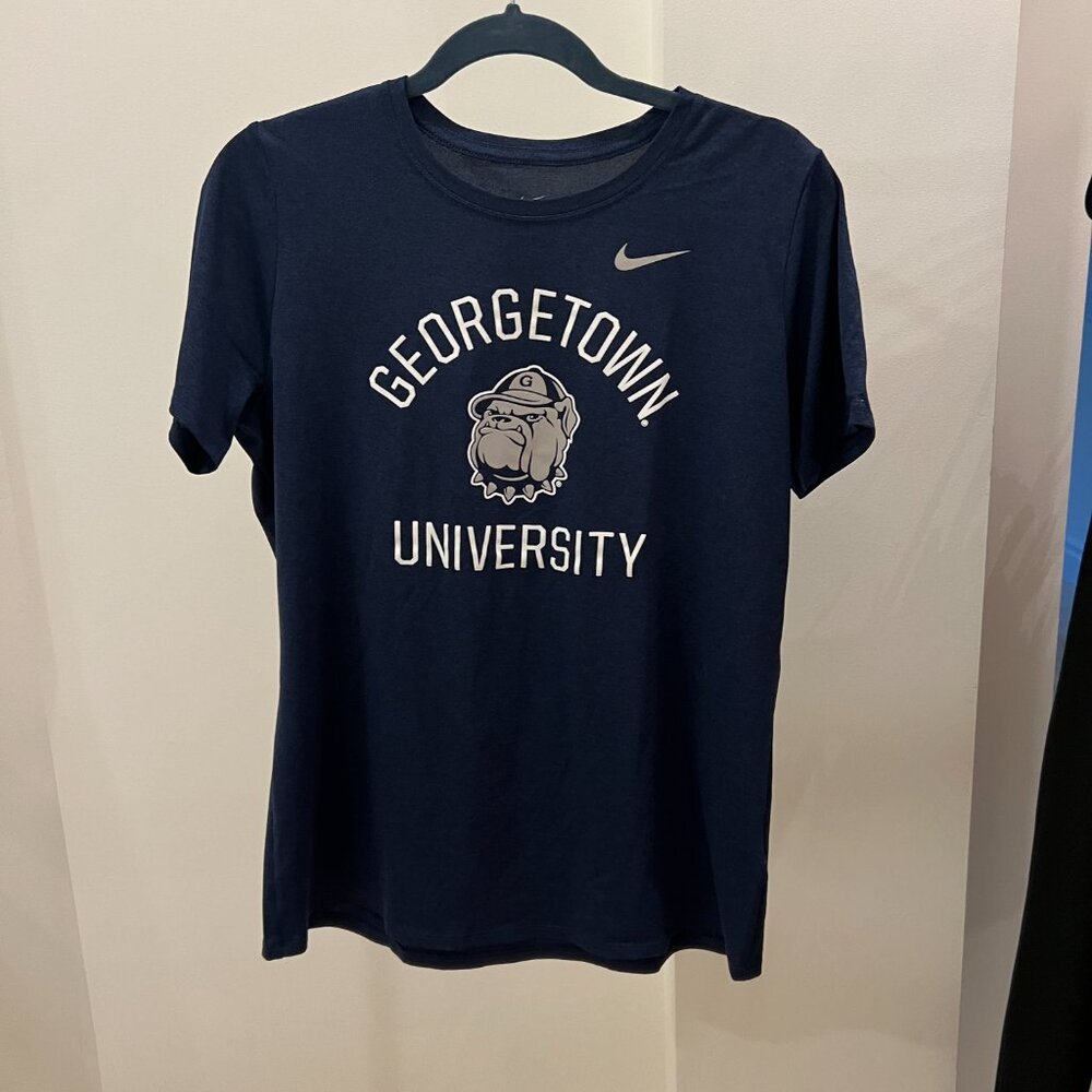 Nike-Georgetown Jack the Bulldog-Dri-fit performance women's legend tee sz large